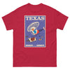 T-Shirt Basic Short Sleeve Mens Womens Braniff Remastered Texas Ranch Helicopter 1963 Purple