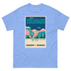 T-Shirt Basic Short Sleeve Mens Womens Braniff Remastered Poster Colorado Rocky Mountains 1963 Blue Pink