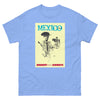 T-Shirt Basic Short Sleeve Mens Womens Braniff Remastered Mexico Matador 1963 Light Blue