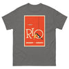 T-Shirt Basic Short Sleeve Mens Womens Braniff Remastered Brazil Rio de Janeiro Toucan 1963 Orange