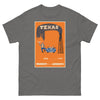 T-Shirt Basic Short Sleeve Mens Womens Braniff Remastered Texas Oil Gusher 1963 Orange