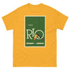 T-Shirt Basic Short Sleeve Mens Womens Braniff Remastered Brazil Rio de Janeiro Toucan 1963 Green