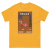 T-Shirt Basic Short Sleeve Mens Womens Braniff Remastered Texas Oil Gusher 1963 Brown