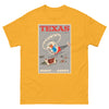 T-Shirt Basic Short Sleeve Mens Womens Braniff Remastered Texas Ranch Cowboy 1963 Gray