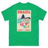 T-Shirt Basic Short Sleeve Mens Womens Braniff Remastered Poster Rio de Janeiro Brazil 1963 Red