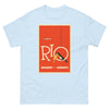 T-Shirt Basic Short Sleeve Mens Womens Braniff Remastered Brazil Rio de Janeiro Toucan 1963 Orange