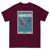 T-Shirt Basic Short Sleeve Mens Womens Braniff Remastered Minnesota Fishing 1963 Turquoise