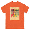 T-Shirt Basic Short Sleeve Mens Womens Braniff Remastered Brazil Downtown Sao Paulo 1963 Orange