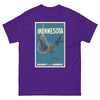 T-Shirt Basic Short Sleeve Mens Womens Braniff Remastered Minnesota Fishing 1963 Turquoise
