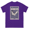 T-Shirt Basic Short Sleeve Mens Womens Braniff Remastered Minnesota Fishing 1963 Purple