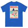 T-Shirt Basic Short Sleeve Mens Womens Braniff Remastered Poster Rio de Janeiro Brazil 1963 Red