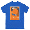 T-Shirt Basic Short Sleeve Mens Womens Braniff Remastered Texas Oil Gusher 1963 Orange