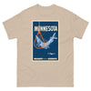 T-Shirt Basic Short Sleeve Mens Womens Braniff Remastered Minnesota Fishing 1963 Blue