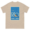 T-Shirt Basic Short Sleeve Mens Womens Braniff Remastered Brazil Rio de Janeiro Toucan 1963 Blue