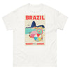 T-Shirt Basic Short Sleeve Mens Womens Braniff Remastered Poster Rio de Janeiro Brazil 1963 Red