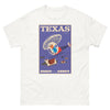 T-Shirt Basic Short Sleeve Mens Womens Braniff Remastered Texas Ranch Helicopter 1963 Purple