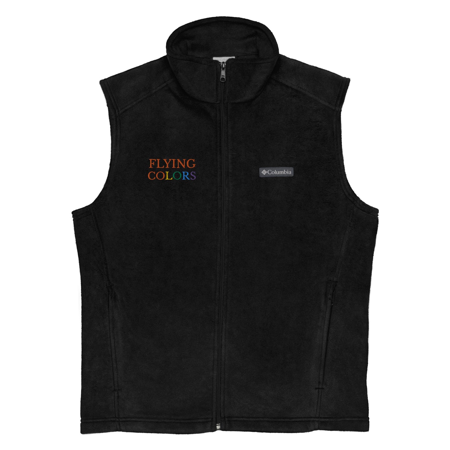 Vest Fleece Men's Braniff X Columbia with 1971 Flying Colors South America Logo