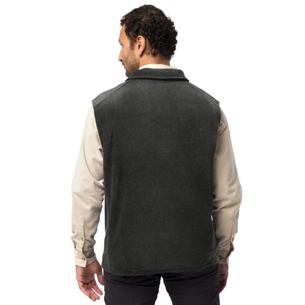 Vest Fleece Men's Braniff X Columbia with Boeing 727 1971 Two Tone Takeoff with Flying Colors