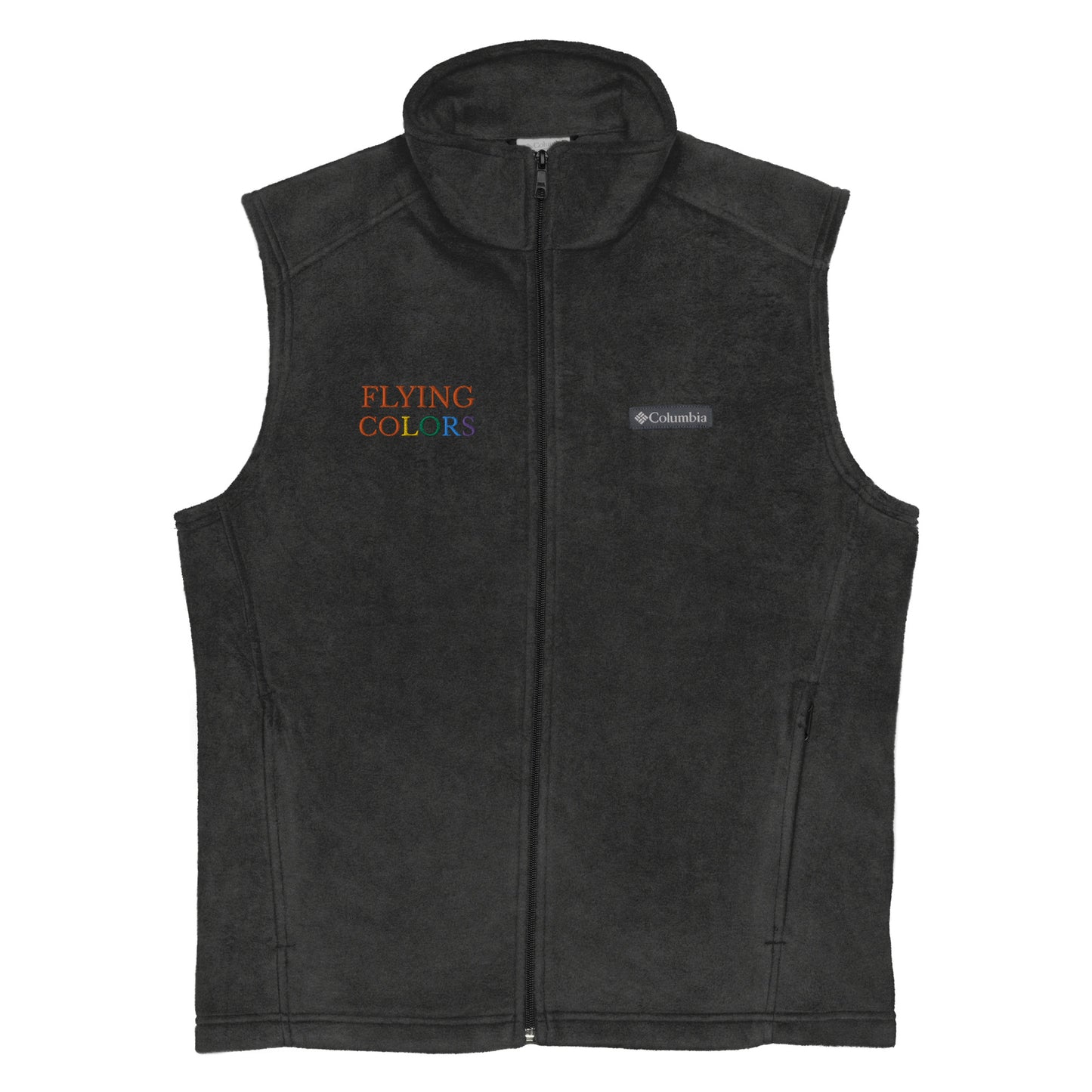 Vest Fleece Men's Braniff X Columbia with 1971 Flying Colors South America Logo