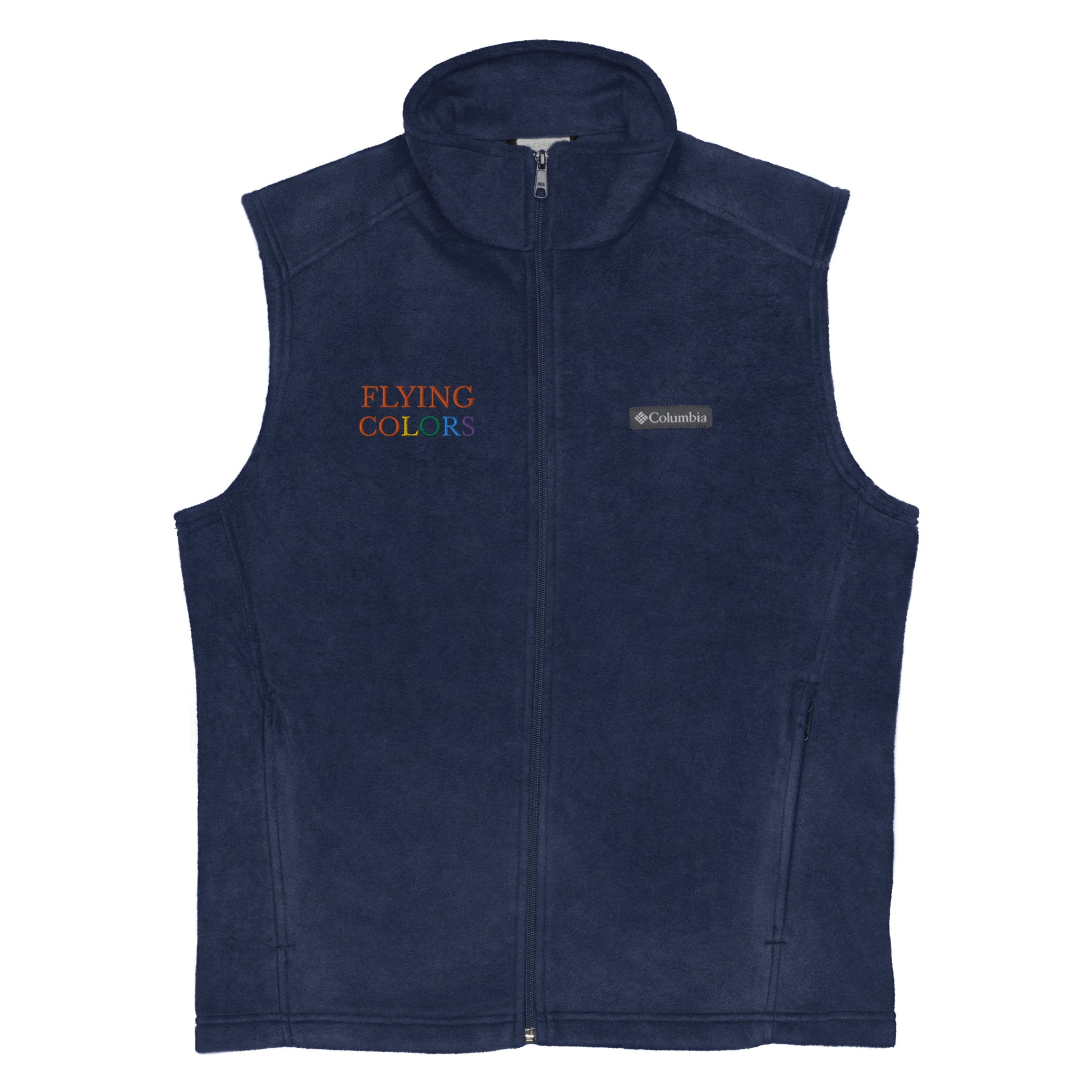 Vest Fleece Men's Braniff X Columbia with 1971 Flying Colors South America Logo