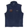 Vest Fleece Men's Braniff X Columbia with Boeing 727 1971 Two Tone Takeoff with Flying Colors