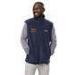 Vest Fleece Men's Braniff X Columbia with Boeing 727 1971 Two Tone Takeoff with Flying Colors