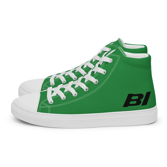 Braniff Sky High Top Canvas Shoes Mens BI Logo End of the Plain Plane 1965 Panagra Green ONLY Available in Certain Countries See List Below