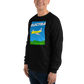 Long Sleeve Shirt by Gildan Men's Women's Braniff Lockheed L-188 Electra 1967 Solid Color Scheme