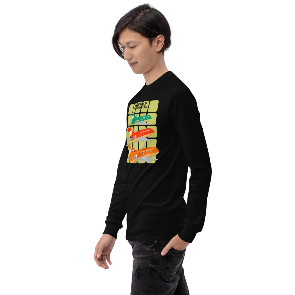 Long Sleeve Shirt Unisex by Gildan Braniff Boeing 727 1971 Two Tone Coming Soon