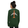 Long Sleeve Shirt by Gildan Men's Women's Braniff Boeing 747 Crew Logo and Jumbo Jet on Shirt Back