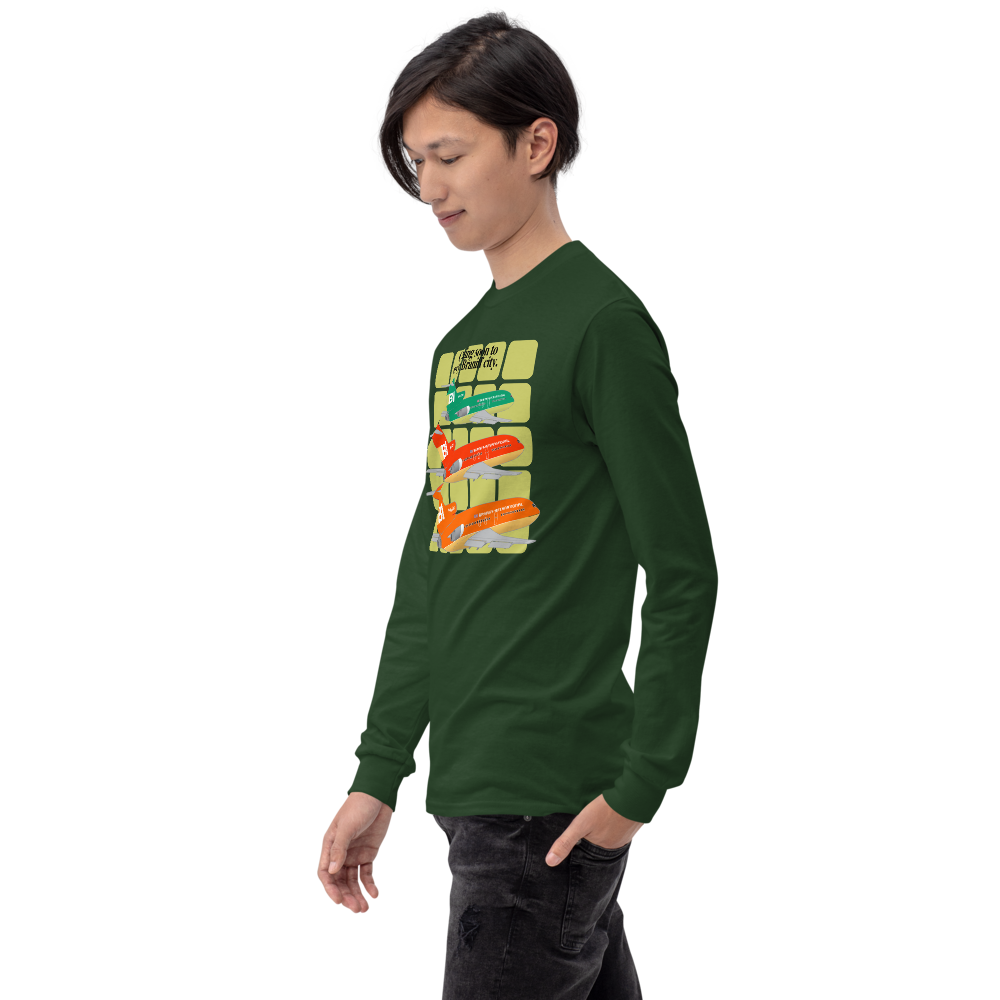 Long Sleeve Shirt Unisex by Gildan Braniff Boeing 727 1971 Two Tone Coming Soon