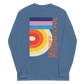 Long Sleeve Shirt by Gildan Men's Women's Braniff DFW Airport Swirl Design 1973