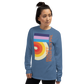 Long Sleeve Shirt by Gildan Men's Women's Braniff DFW Airport Swirl Design 1973