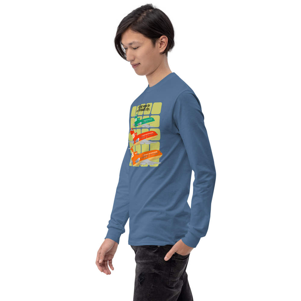 Long Sleeve Shirt Unisex by Gildan Braniff Boeing 727 1971 Two Tone Coming Soon