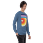 Long Sleeve Shirt by Gildan Men's Women's Braniff DFW Airport Swirl Design 1973