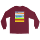 Long Sleeve Shirt by Gildan Men's Women's Braniff Lockheed L-188 Electra 1967 Solid Color Scheme