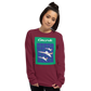 Long Sleeve Shirt by Gildan Men's Women's Braniff Concorde SST Jet Inflight