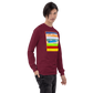 Long Sleeve Shirt by Gildan Men's Women's Braniff Lockheed L-188 1967 Solid Color Scheme