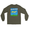 Long Sleeve Shirt by Gildan Men's Women's Braniff Lockheed L-188 Electra 1967 Solid Color Scheme