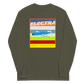Long Sleeve Shirt by Gildan Men's Women's Braniff Lockheed L-188 Electra 1967 Solid Color Scheme