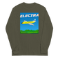 Long Sleeve Shirt by Gildan Men's Women's Braniff Lockheed L-188 Electra 1967 Solid Color Scheme