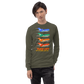 Long Sleeve Shirt by Gildan Men's Women's Braniff Boeing 727 Takeoff with Flying Colors 1971 Two Tone