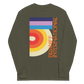 Long Sleeve Shirt by Gildan Men's Women's Braniff DFW Airport Swirl Design 1973