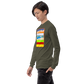 Long Sleeve Shirt by Gildan Men's Women's Braniff Lockheed L-188 1967 Solid Color Scheme