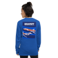 Long Sleeve Shirt by Gildan Men's Women's Braniff Boeing 727 Bicentennial Color Scheme on Shirt Back