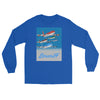 Long Sleeve Shirt by Gildan Men's Women's Braniff McDonnell Douglas DC-8-62 1978 Ultra Color Scheme