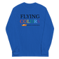 Long Sleeve Shirt by Gildan Men's Women's Braniff Flying Colors with Bluebird of Happiness