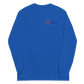 Long Sleeve Shirt by Gildan Men's Women's Braniff Boeing 727 Bicentennial Color Scheme on Shirt Back