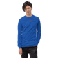 Long Sleeve Shirt by Gildan Men's Women's Braniff Boeing 727 Bicentennial Color Scheme on Shirt Back
