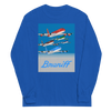 Long Sleeve Shirt by Gildan Men's Women's  Braniff McDonnell Douglas DC-8-62 1978 Ultra Color Scheme